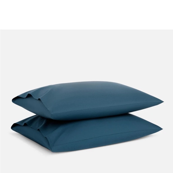 Brooklinen Cotton Percale Pillowcase Set BLUE NEW - Picture 1 of 3